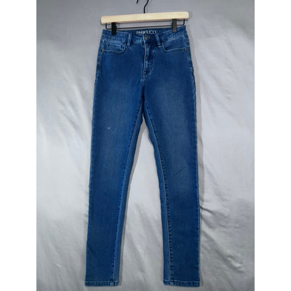 Parasuco Womens Skinny Jeans Medium Wash Blue Denim C8205K Size 4